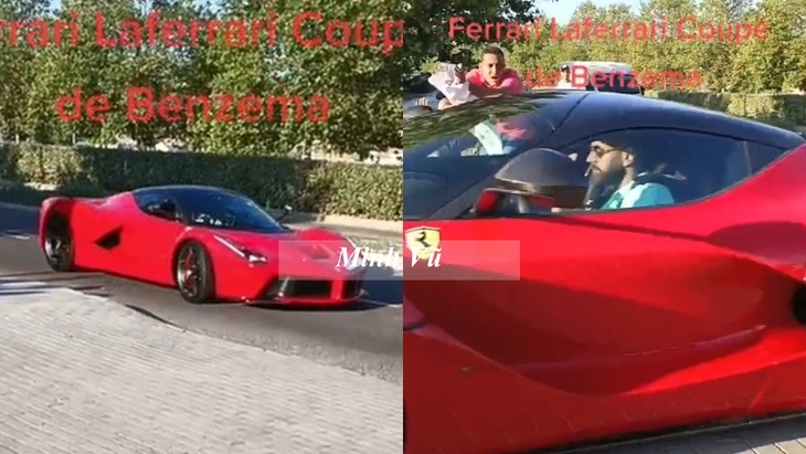 Benzema lái xe Ferrari LaFerrari