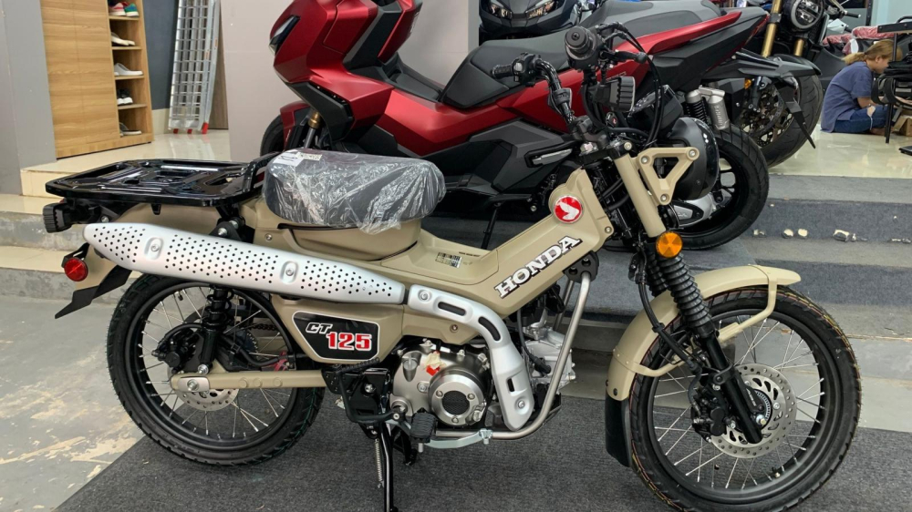 Màu nâu cũ không được dùng cho Honda CT125 2022 nữa
