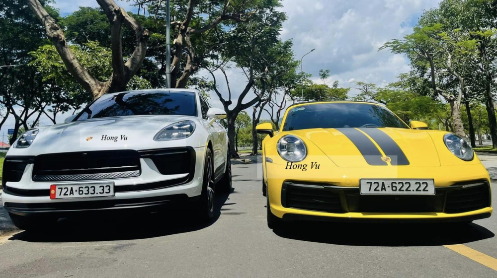 2 chiếc xe Porsche sở hữu biển số tứ quý liền kề là 2 và 3 2 chiếc xe Porsche sở hữu biển số tứ quý liền kề là 2 và 3