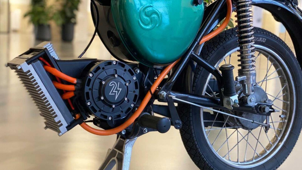 Mô-tơ điện được lắp lên xe Simson thay cho động cơ xăng Mô-tơ điện được lắp lên xe Simson thay cho động cơ xăng