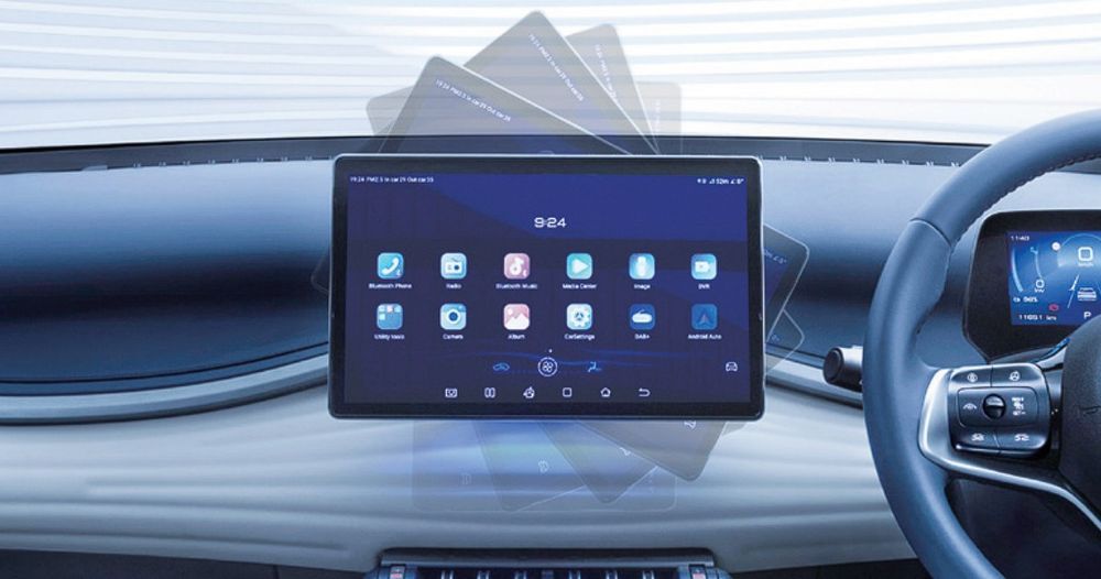 Màn hình của BYD Atto 3 có thể xoay ngang hoặc dọc Màn hình của BYD Atto 3 có thể xoay ngang hoặc dọc