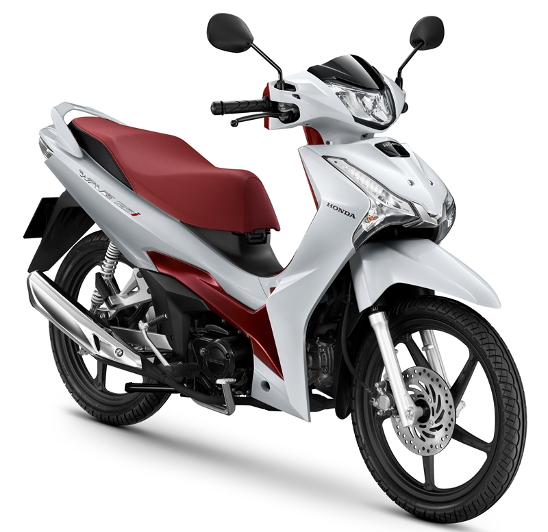 Honda Wave 125i 2023 vành đúc màu trắng - đỏ Honda Wave 125i 2023 vành đúc màu trắng - đỏ