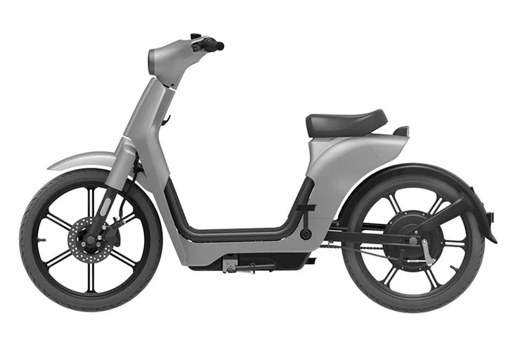 Pin của xe máy điện Honda Super Cub nằm dưới sàn đặt chân Pin của xe máy điện Honda Super Cub nằm dưới sàn đặt chân