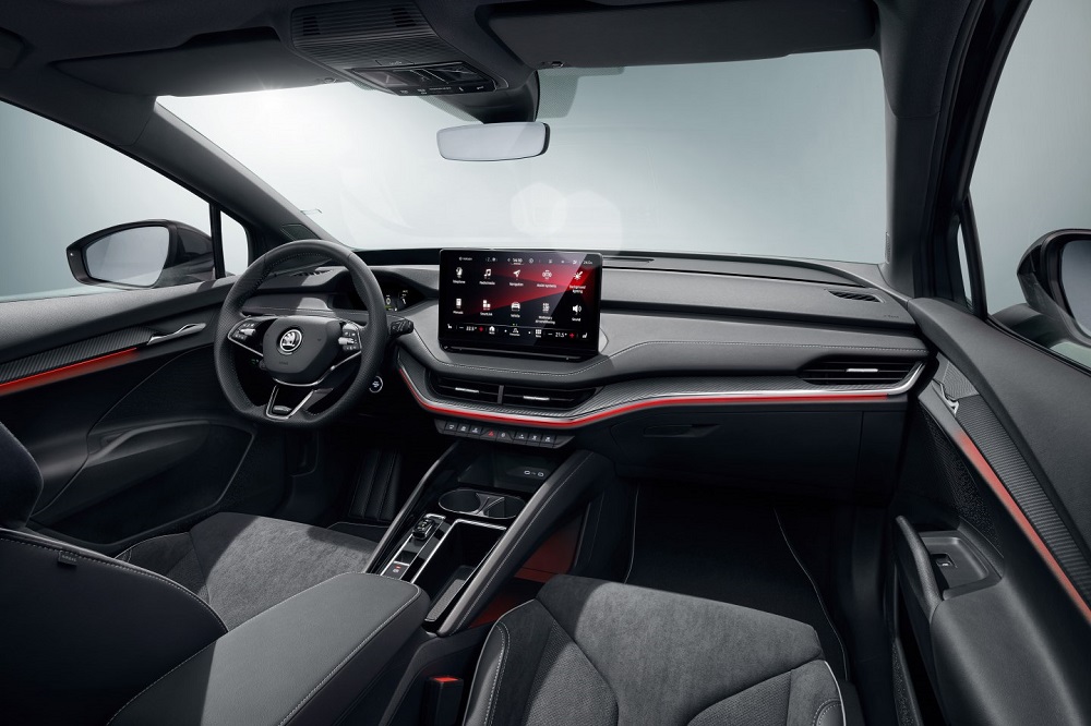 Nội thất của Skoda Enyaq iV bản Sportline Nội thất của Skoda Enyaq iV bản Sportline