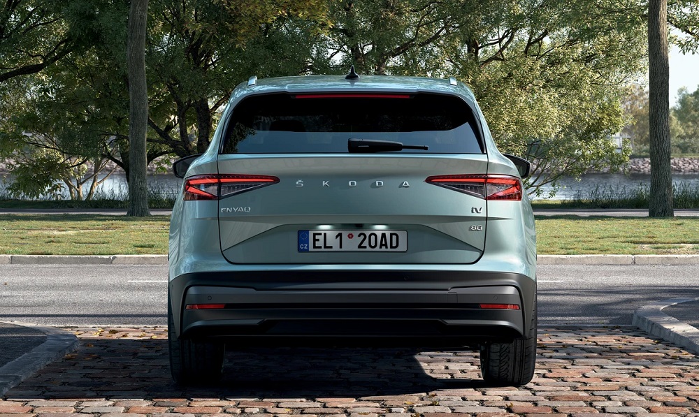Thiết kế phía sau của Skoda Enyaq iV Thiết kế phía sau của Skoda Enyaq iV