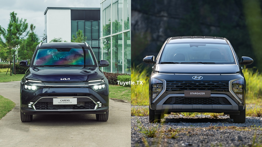 So s&aacute;nh Kia Carens v&agrave; Hyundai Stargazer 2023: Cuộc chiến của 2 t&acirc;n binh H&agrave;n Quốc