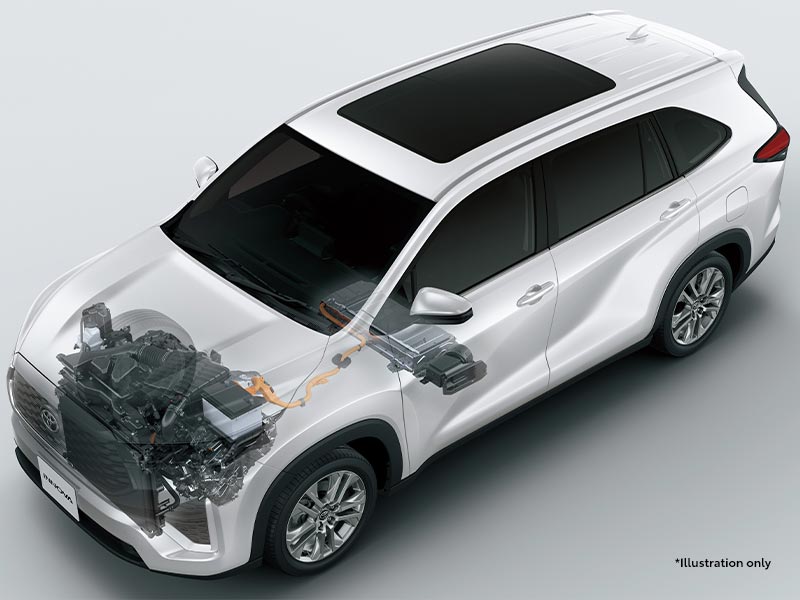 Hình minh họa của hệ truyền động hybrid mới dành cho Toyota Innova 2023 Hình minh họa của hệ truyền động hybrid mới dành cho Toyota Innova 2023