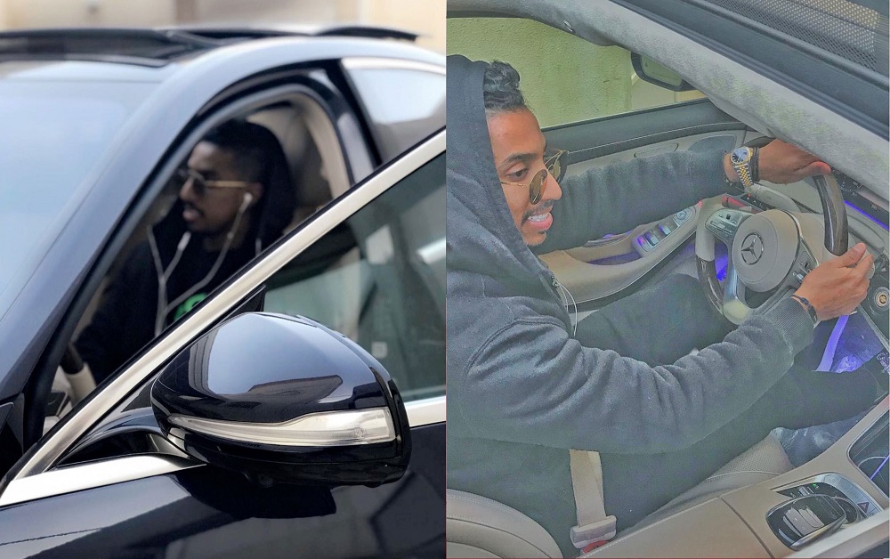 Salem Al-Dawsari ngồi sau vô lăng của một chiếc xe sang Mercedes-Benz Salem Al-Dawsari ngồi sau vô lăng của một chiếc xe sang Mercedes-Benz