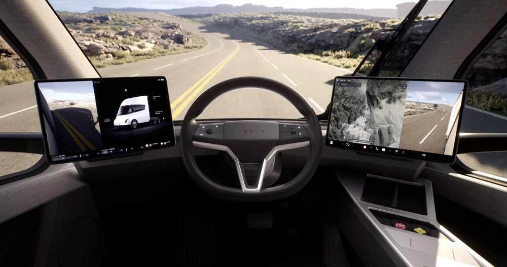 Nội thất bên trong Tesla Semi Nội thất bên trong Tesla Semi