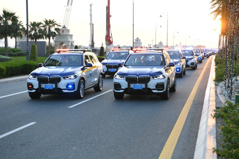 D&agrave;n xe sang BMW X5 của cảnh s&aacute;t Qatar