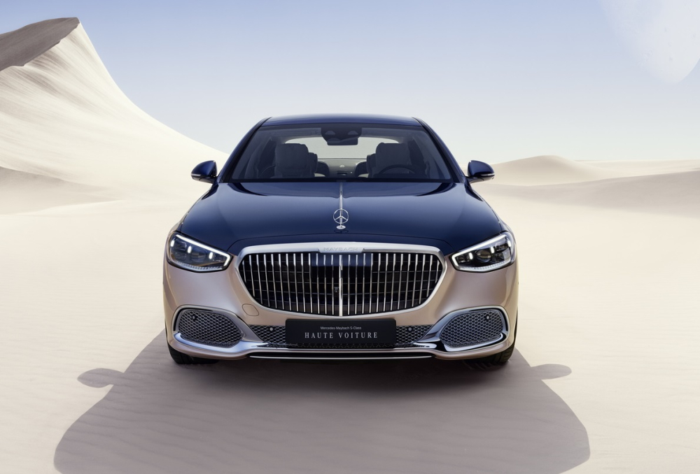 Cận cảnh đầu xe của Mercedes-Maybach S680 Haute Voiture Cận cảnh đầu xe của Mercedes-Maybach S680 Haute Voiture