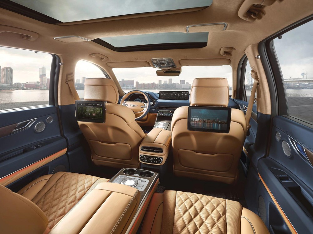 Nội thất của Genesis GV80 bản 6 chỗ