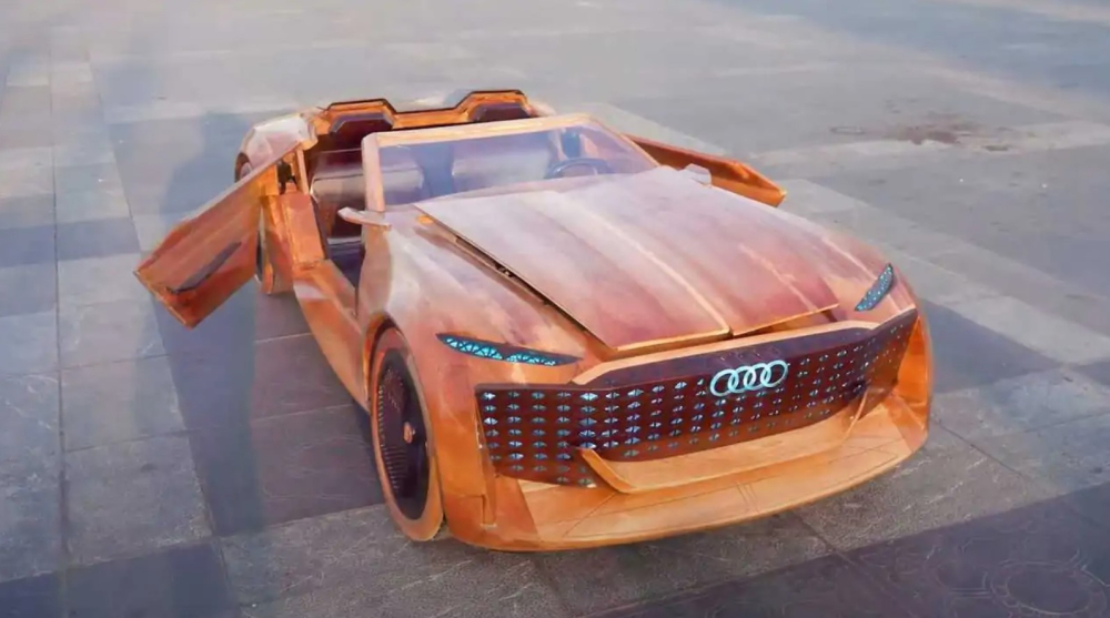 Chiếc xe Audi Skyphere Concept bằng gỗ Chiếc xe Audi Skyphere Concept bằng gỗ