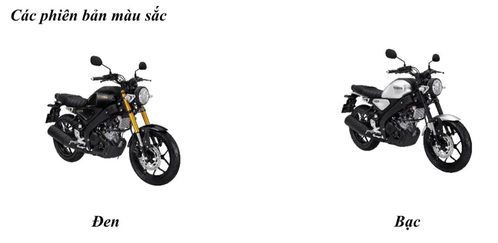 Yamaha XS155R được bán ra với 2 màu sắc tùy chọn. Yamaha XS155R được bán ra với 2 màu sắc tùy chọn.