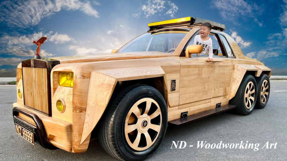 Rolls-Royce Phantom 6x6 bằng gỗ của anh Đạo Rolls-Royce Phantom 6x6 bằng gỗ của anh Đạo