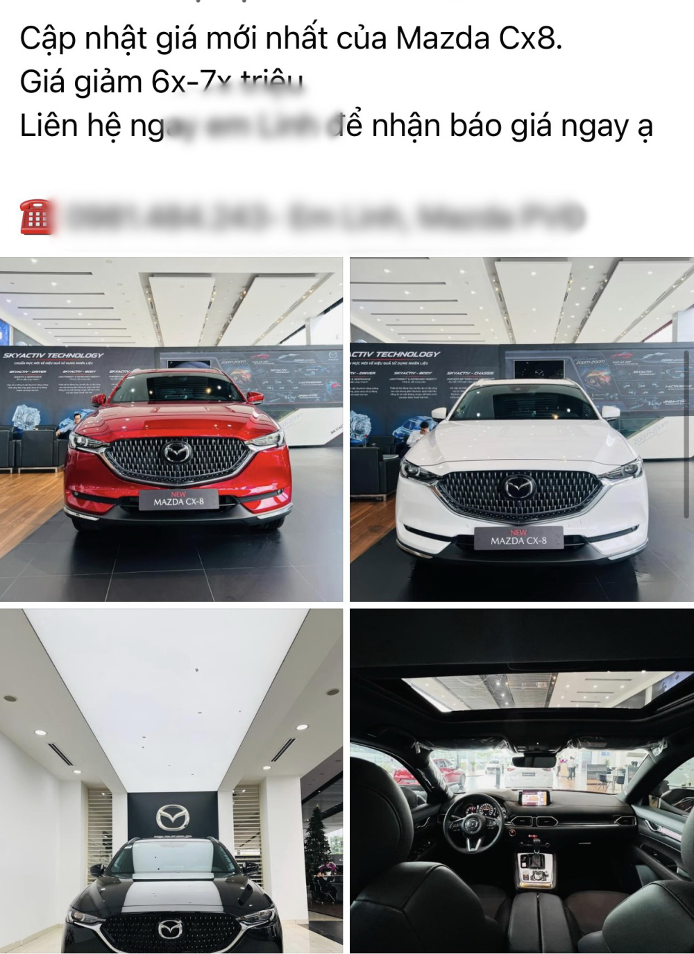 Mazda CX-8 giảm giá lên đến hơn 60 triệu đồng ở nhiều đại lý Mazda CX-8 giảm giá lên đến hơn 60 triệu đồng ở nhiều đại lý