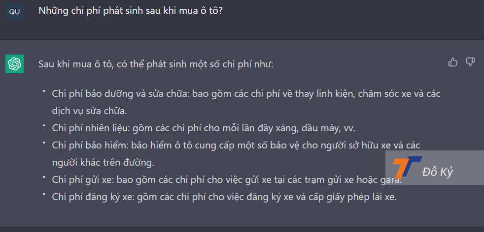 Thử nhờ ChatGPT tư vấn mua xe ô tô Thử nhờ ChatGPT tư vấn mua xe ô tô