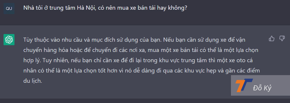 Thử nhờ ChatGPT tư vấn mua xe ô tô Thử nhờ ChatGPT tư vấn mua xe ô tô