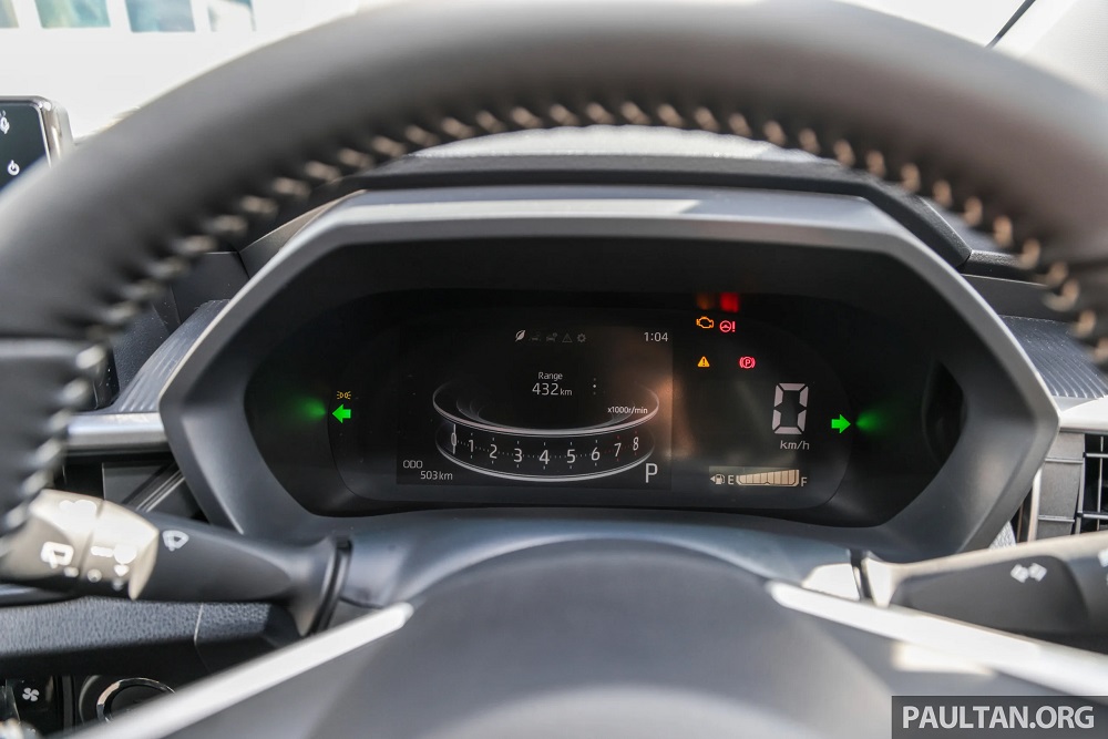 Bảng đồng hồ kỹ thuật số của Perodua Axia