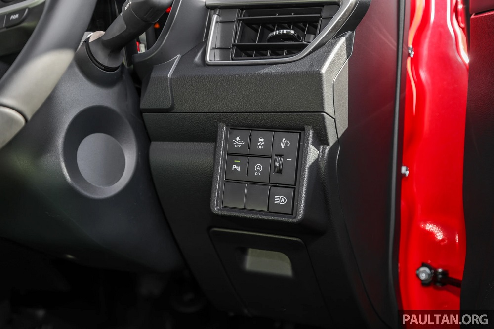 Các nút bấm của Perodua Axia 2023
