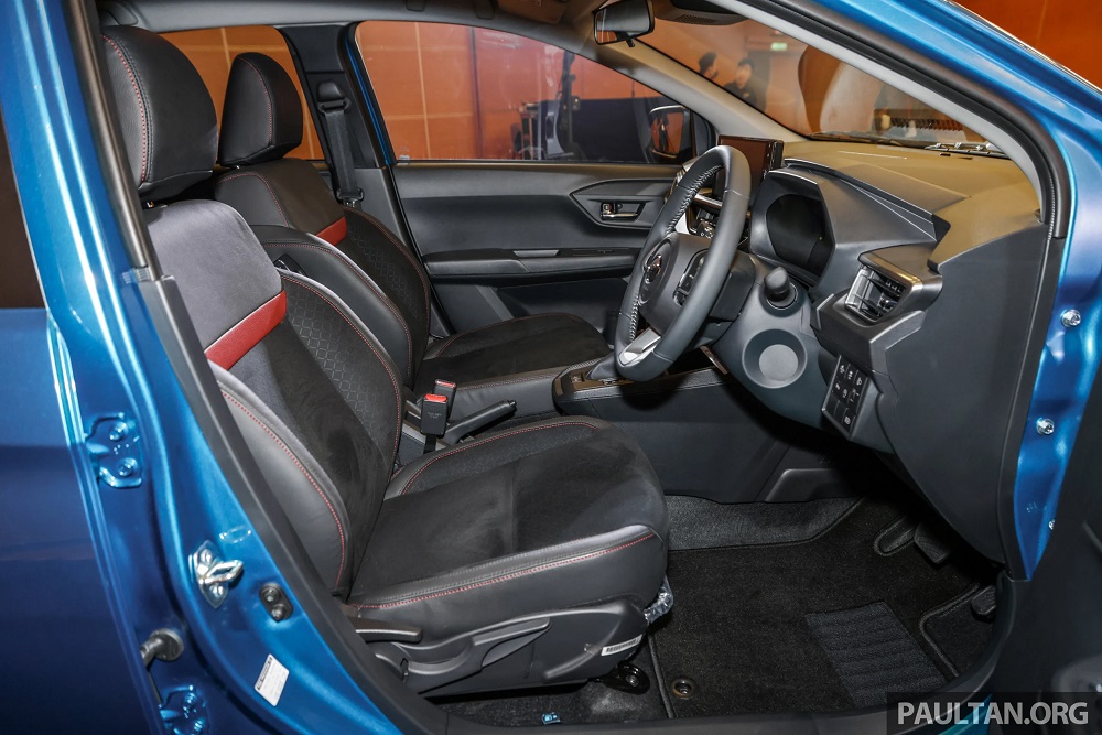 Ghế trước thể thao của Perodua Axia 2023 bản AV Ghế trước thể thao của Perodua Axia 2023 bản AV