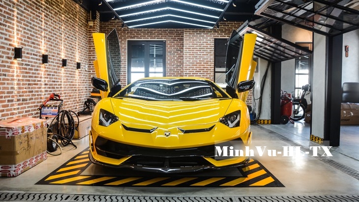 Lamborghini Aventador SVJ Coupe màu vàng Giallo Evros Lamborghini Aventador SVJ Coupe màu vàng Giallo Evros