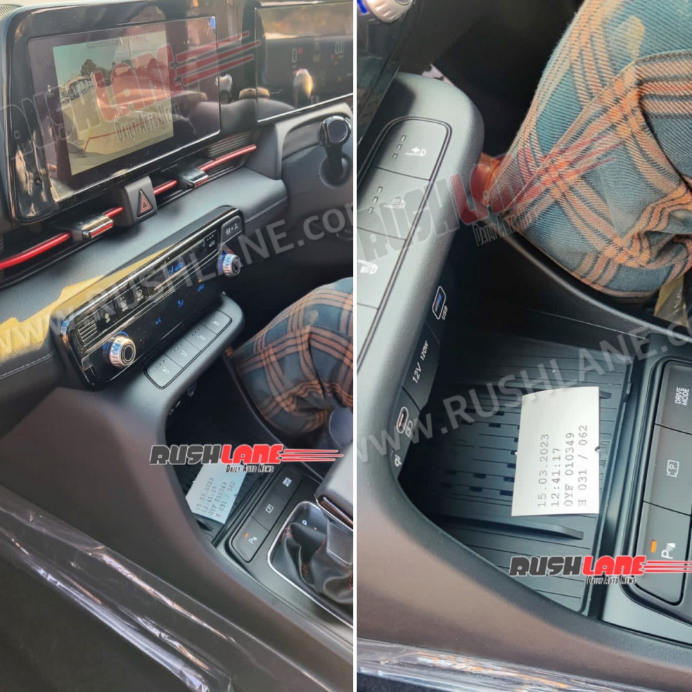Hyundai Accent 2023 bản cao cấp nhất có bề mặt cảm ứng chỉnh điều hòa hoặc hệ thống thông tin giải trí và sạc điện thoại không dây