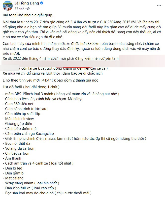 Diễn vi&ecirc;n Hồng Đăng rao b&aacute;n Vinfast Fadil, cam kết chăm xe như chăm con, tiền độ đắt hơn tiền xe