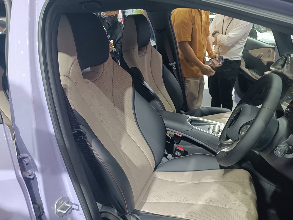 Ghế bọc da phối 2 màu của BYD Dolphin Ghế bọc da phối 2 màu của BYD Dolphin