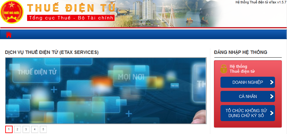 Hệ thống dịch vụ thuế điện tử eTax Hệ thống dịch vụ thuế điện tử eTax