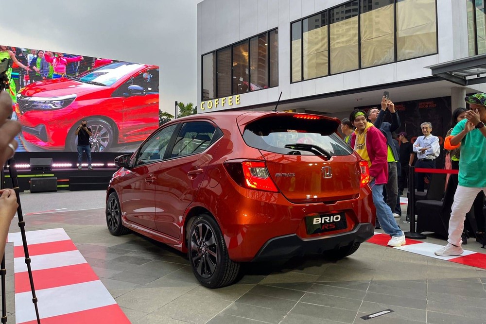 Khu vực ph&iacute;a sau của Honda Brio 2023 phi&ecirc;n bản RS