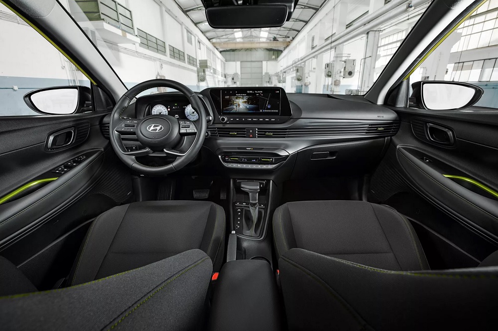 Nội thất của Hyundai i20 2024 với gói Lucid Lime Nội thất của Hyundai i20 2024 với gói Lucid Lime
