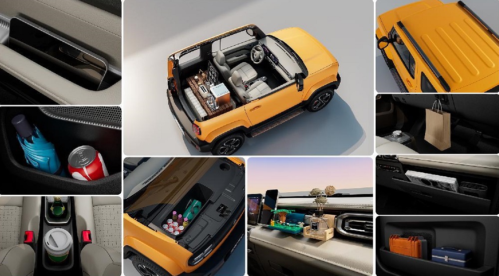 C&aacute;c ngăn chứa đồ của Baojun Yep 