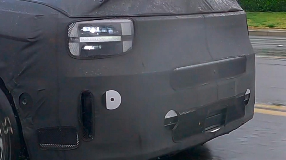 Đèn pha LED mới của Hyundai Santa Fe 2024 Đèn pha LED mới của Hyundai Santa Fe 2024