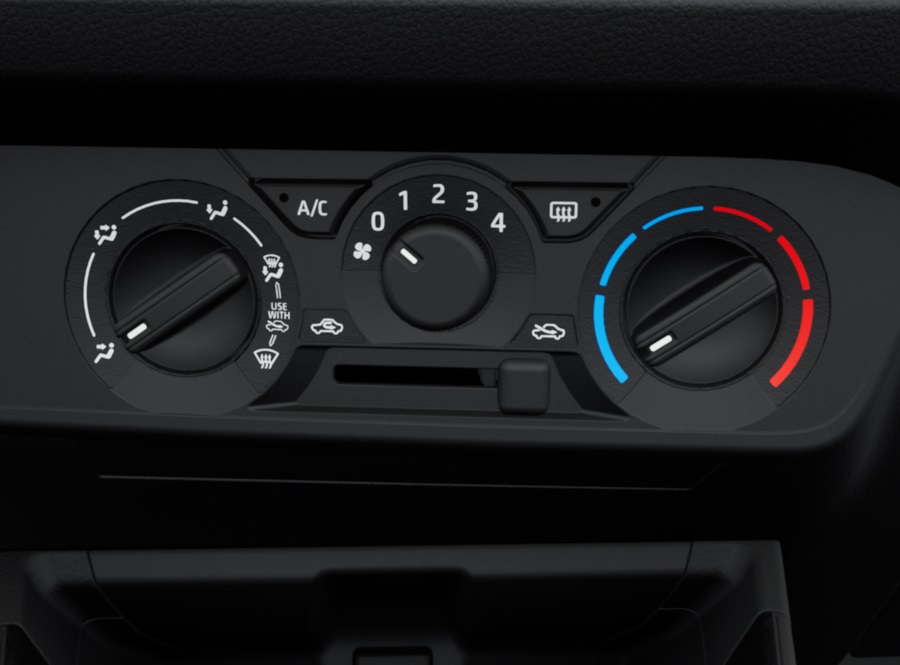 Toyota Wigo 2023 bản ti&ecirc;u chuẩn điều khiển điều h&ograve;a bằng n&uacute;m xoay