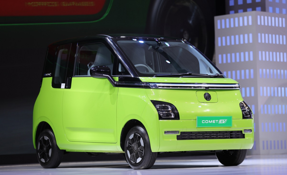 Cận cảnh thiết kế phía trước của MG Comet EV