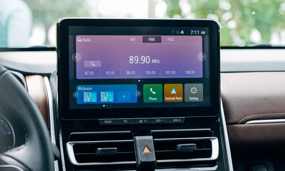 M&agrave;n h&igrave;nh cảm ứng trung t&acirc;m của Toyota Zenix 2023 ở Philippines