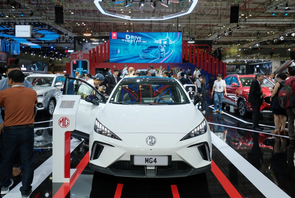 MG4 Electric được trưng bày trong triển lãm VMS 2022 MG4 Electric được trưng bày trong triển lãm VMS 2022