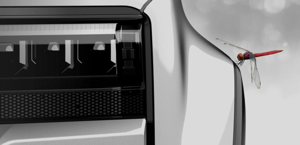 Đ&egrave;n pha h&igrave;nh chữ nhật, nằm ph&iacute;a tr&ecirc;n khe gi&oacute; của Toyota Land Cruiser Prado 2024