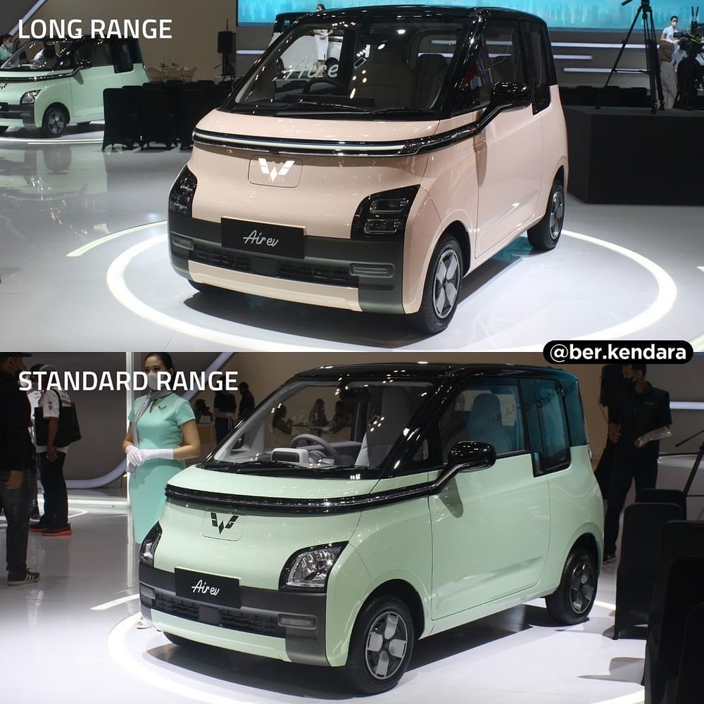 2 phi&ecirc;n bản Long Range v&agrave; Standard Range hiện đang b&aacute;n tại Indonsia của Wuling Air ev