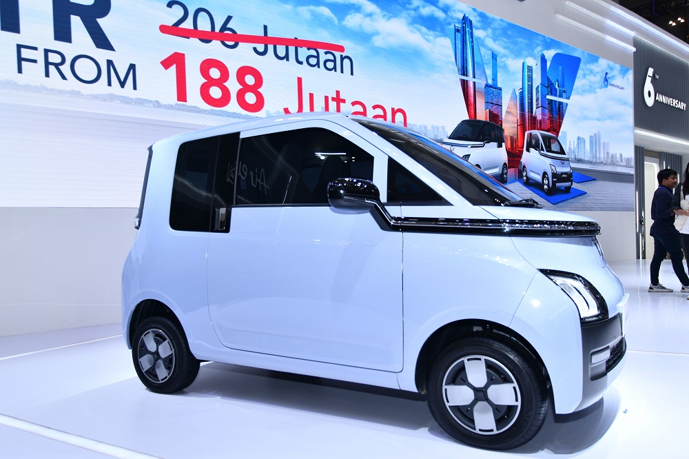 Wuling Air ev Lite m&agrave;u xanh nhạt