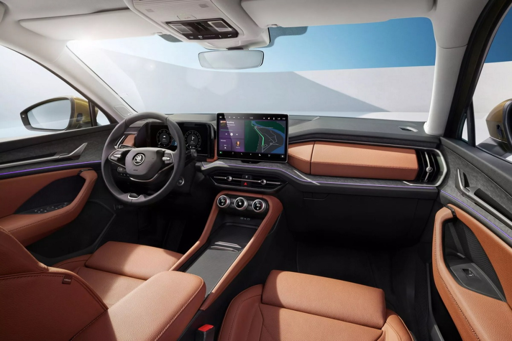 Ngắm trước thiết kế nội thất của Skoda Kodiaq 2024 - SUV hạng trung sẽ b&aacute;n ở Việt Nam trong tương lai