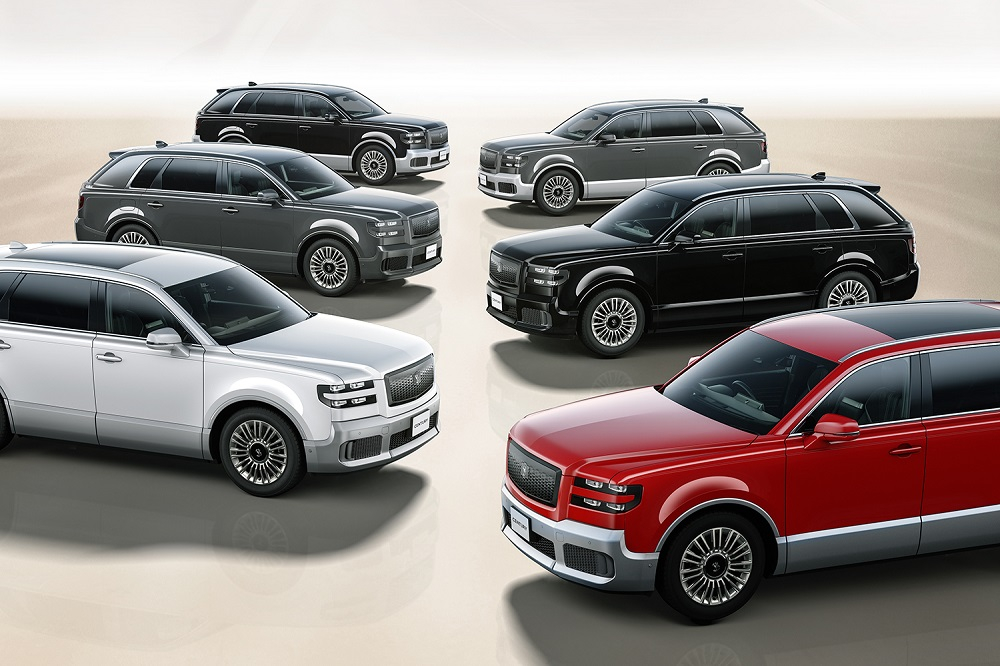 Các tùy chọn màu sắc của Toyota Century 2024 Các tùy chọn màu sắc của Toyota Century 2024