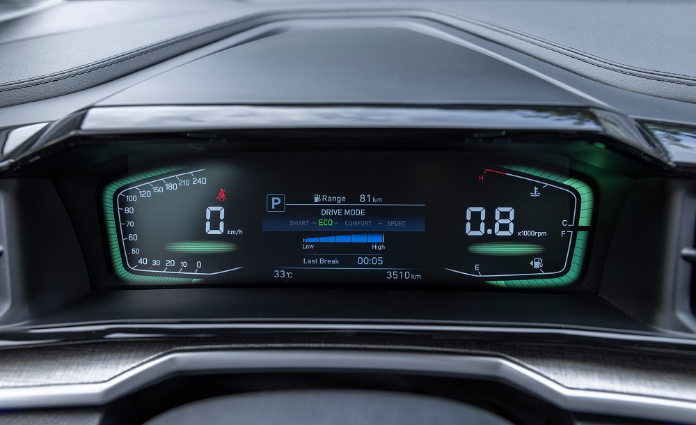 Bảng đồng hồ kỹ thuật số của Hyundai Custin Bảng đồng hồ kỹ thuật số của Hyundai Custin