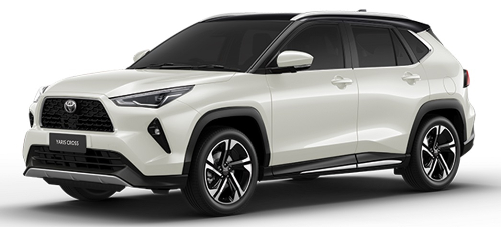 Toyota Yaris Cross 2023 màu trắng ngọc trai - nóc đen Toyota Yaris Cross 2023 màu trắng ngọc trai - nóc đen