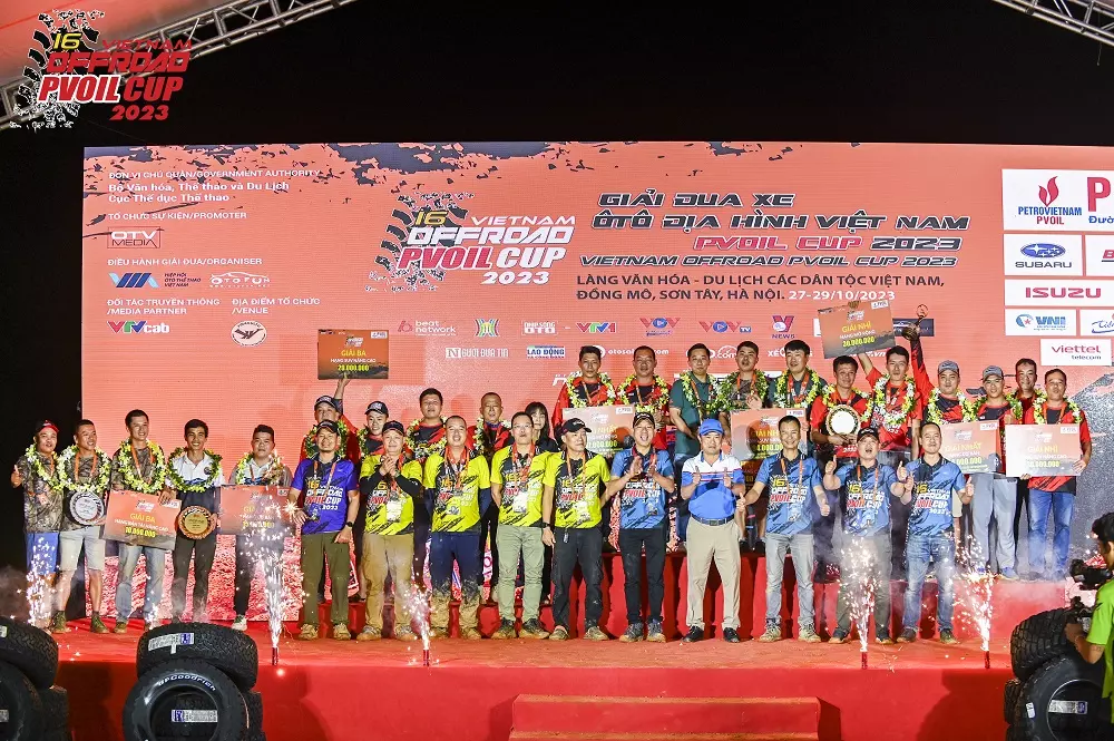 Giải đua xe địa h&igrave;nh PVOIL VOC 2023 kh&eacute;p lại với chiến thắng thuộc về 4 vận động vi&ecirc;n chưa từng n&acirc;ng c&uacute;p