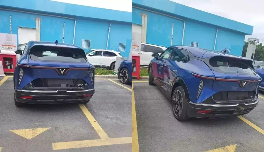 H&igrave;nh ảnh chiếc xe được cho l&agrave; VinFast VF7 bản thương mại
