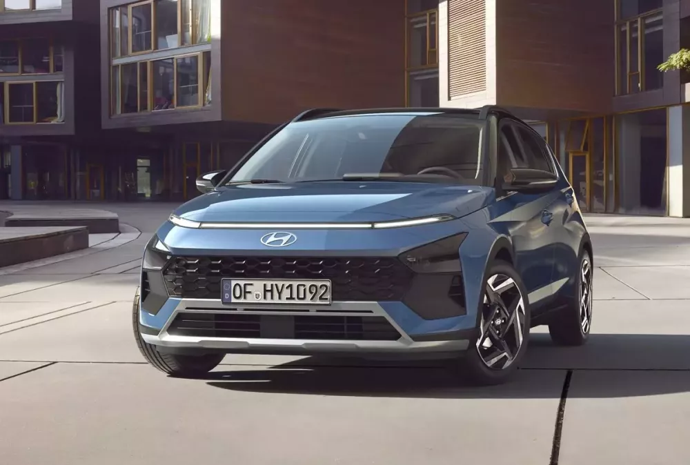 Thiết kế đầu xe của Hyundai Bayon 2024 trông như Kona thu nhỏ