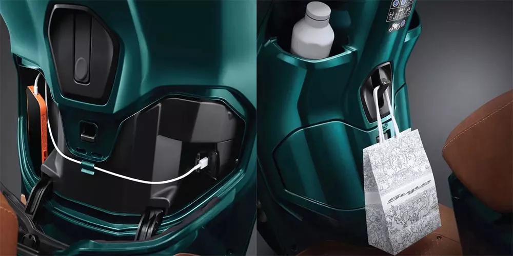 Ngăn chứa đồ ph&iacute;a trước của Honda Stylo 160 