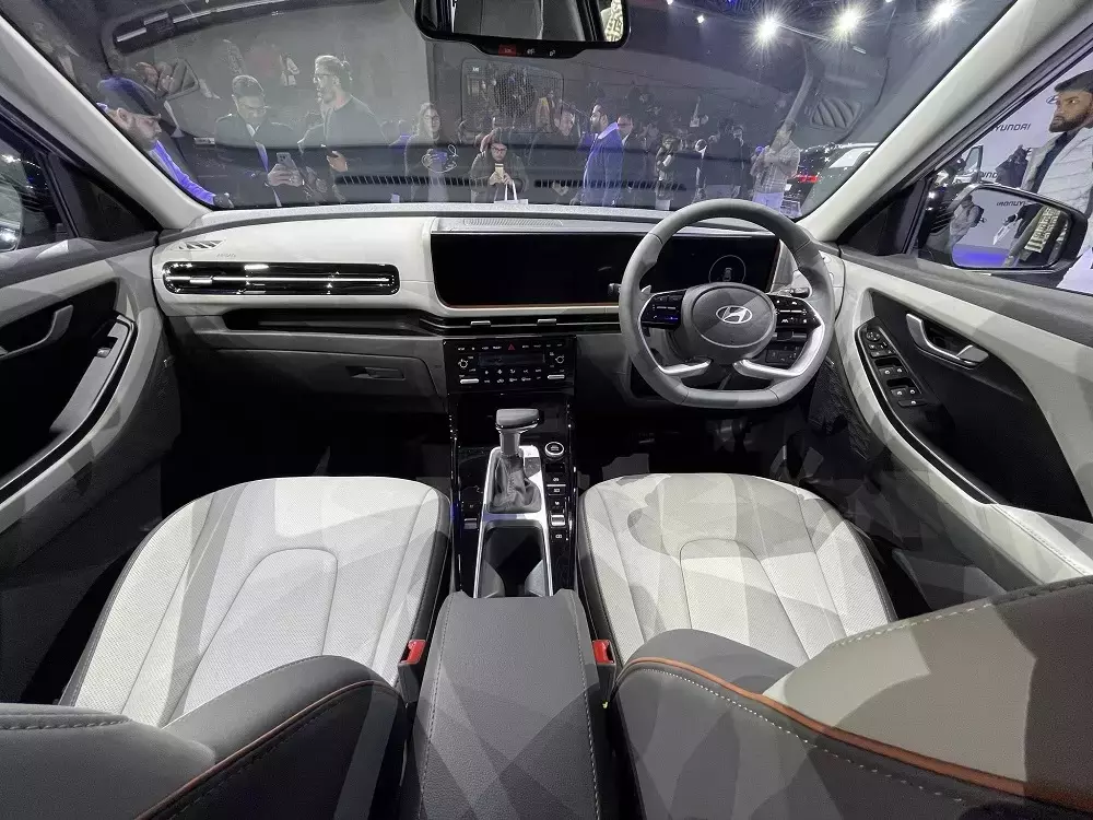 Nội thất của Hyundai Creta 2024 tại Ấn Độ